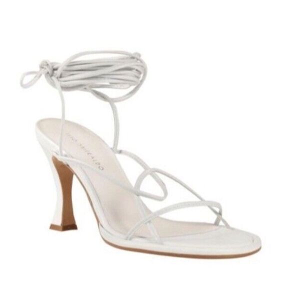 ILIO SMERALDO x Ilenia Toma Strappy Ankle Tie High Heel Sandals, NWT, Size 38 - Picture 1 of 9